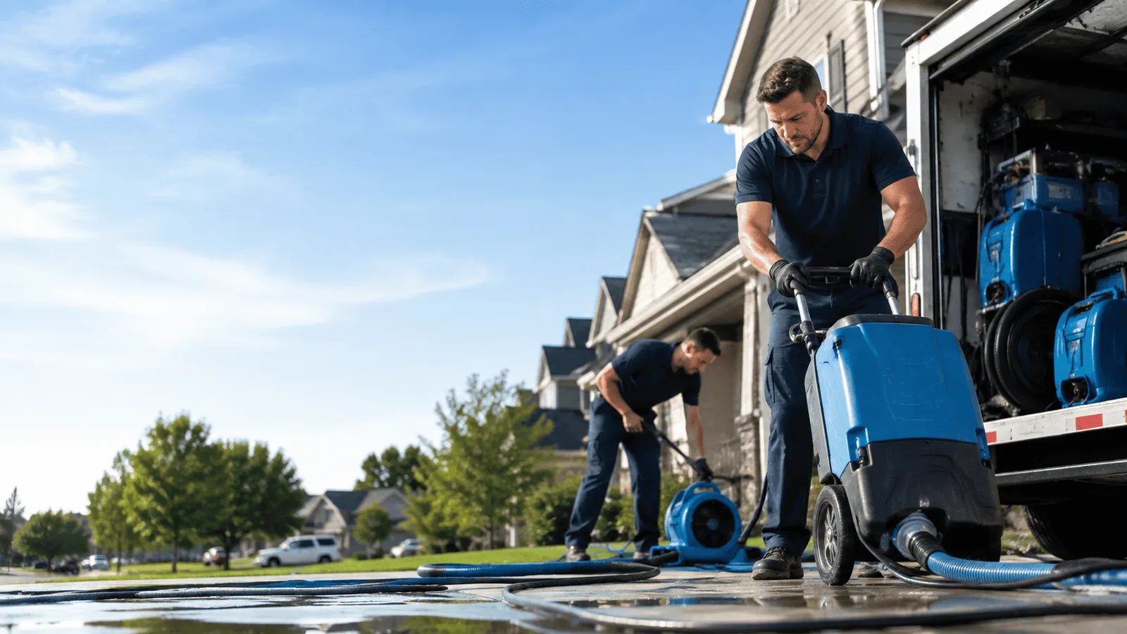 Dehumidification being performed in Gilbertsville, PA